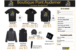 la Boutique du Club avec Nouveau LOGO