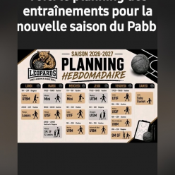 Pas d’entraînement en salle du 17 au 22 août